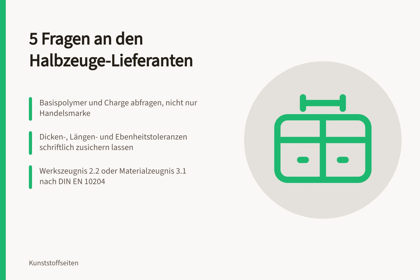 Kunststoffhalbzeuge als Platten und Rundstäbe aus PA, POM und PEEK im Lager