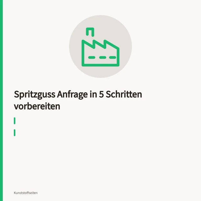 Spritzguss-Werkzeug in Spritzgussmaschine mit entformtem Kunststoffteil. Spritzguss Anfrage in 5 Schritten vorbereiten