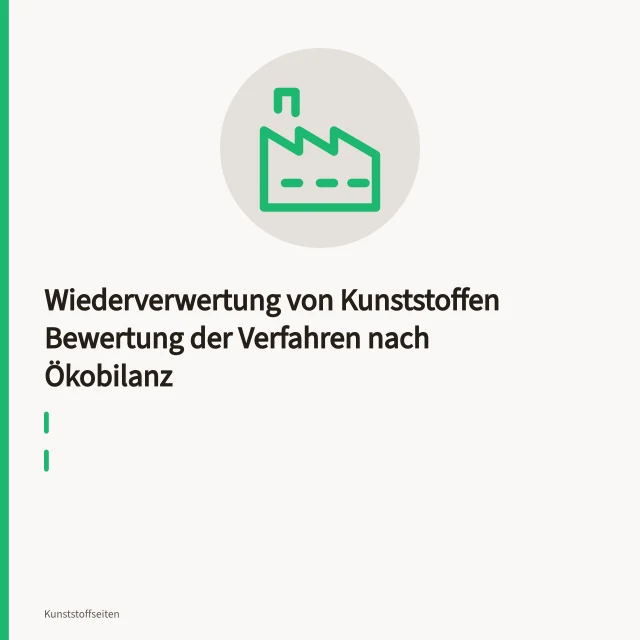 Nahinfrarotsortierer trennt Kunststoffflocken auf dem Förderband in einer Recyclinganlage. Wiederverwertung von Kunststoffen Bewertung der Verfahren nach Ökobilanz